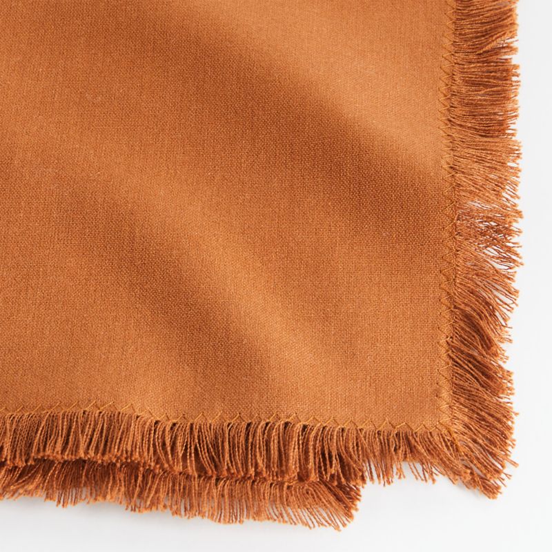 Craft Almond Brown Cotton Fringe Napkin