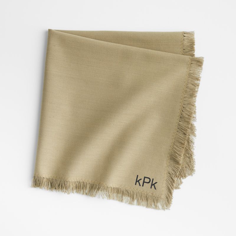 Craft Sage Green Organic Cotton Fringe Napkin