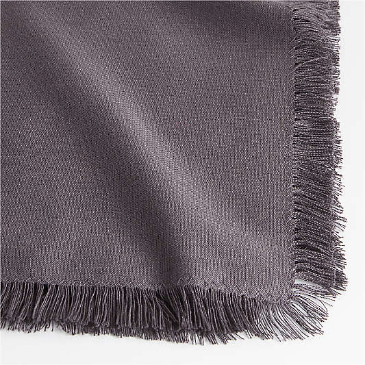 Craft Grey Cotton Fringe Napkin