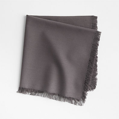 View Craft Grey Cotton Fringe Napkin details