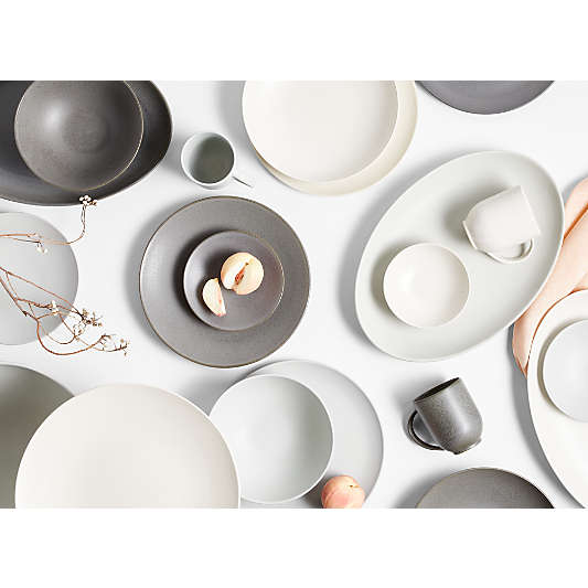 Craft Linen Cream Stoneware Coupe Salad Plate