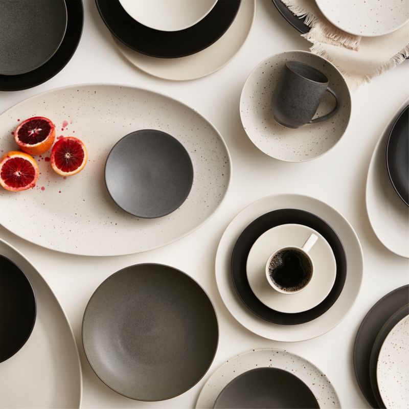 Craft Matte Black Stoneware Cereal Bowls, Set of 8