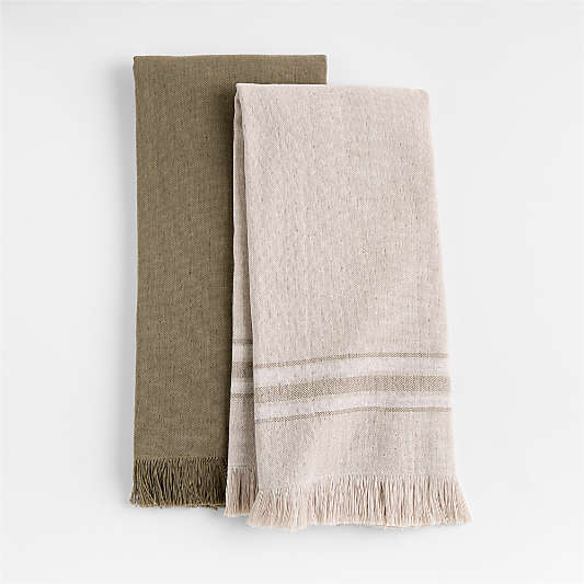 Craft Sage Green Organic Cotton Dish Towels, Set of 2