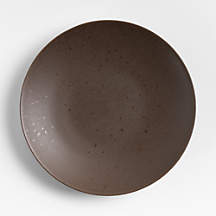 Craft Espresso Stoneware Coupe Dinner Plate + Reviews | Crate & Barrel