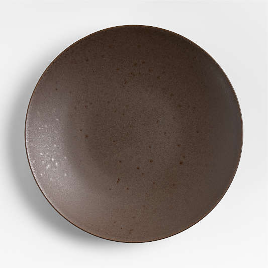 Craft Espresso Stoneware Coupe Dinner Plates, Set of 8