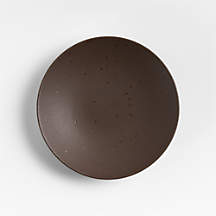 Craft Espresso Stoneware Coupe Salad Plate + Reviews | Crate & Barrel