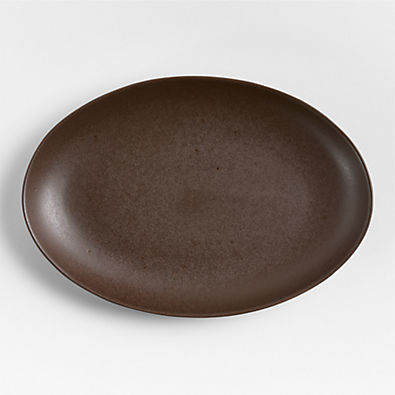 View Craft Espresso Medium Stoneware Serving Platter details