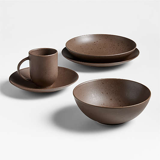 Craft Espresso Stoneware Low Bowl