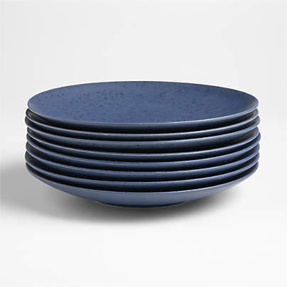 Craft Indigo Stoneware Coupe Dinner Plates, Set of 8