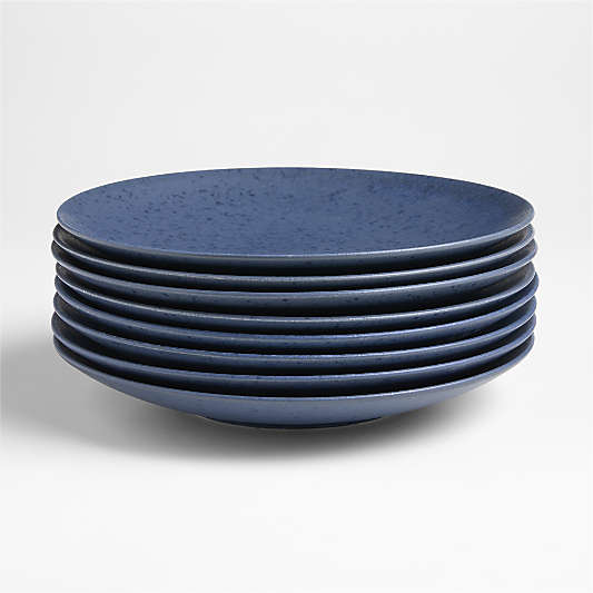 Craft Indigo Stoneware Coupe Dinner Plates, Set of 8