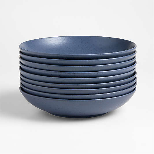 Craft Indigo Stoneware Low Bowl