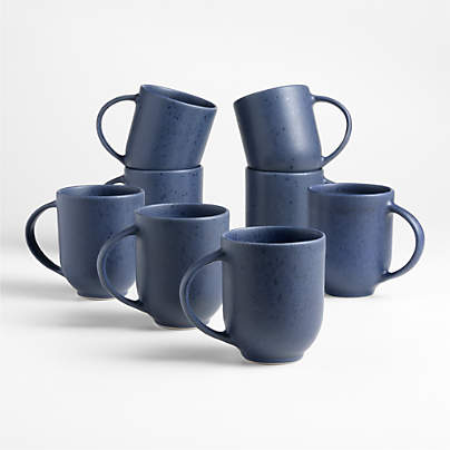 Craft 11.75-oz. Indigo Stoneware Mugs, Set of 8