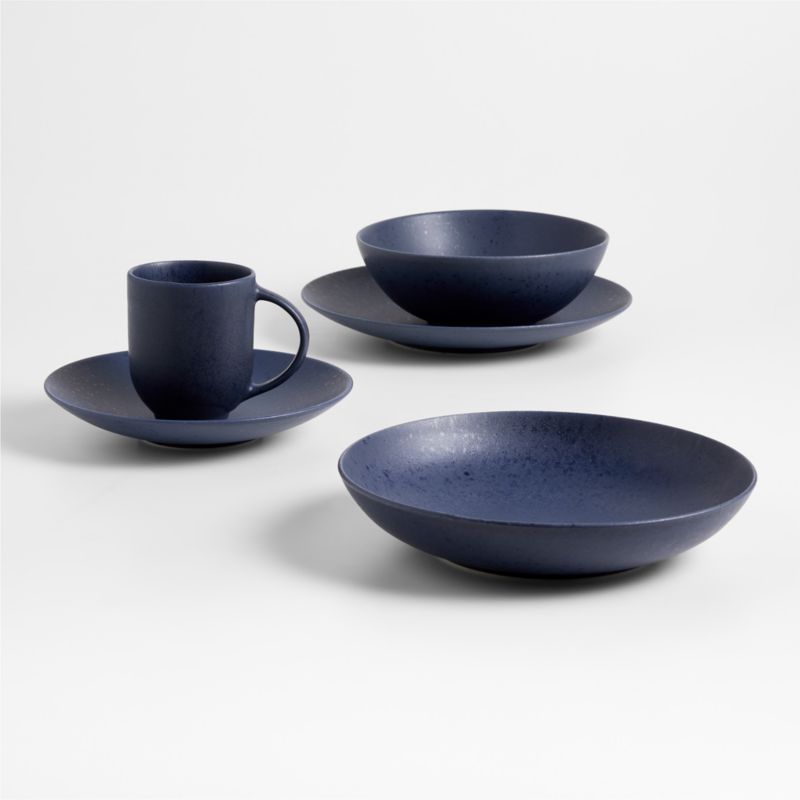 Craft Indigo Stoneware Low Bowl - image 2 of 5