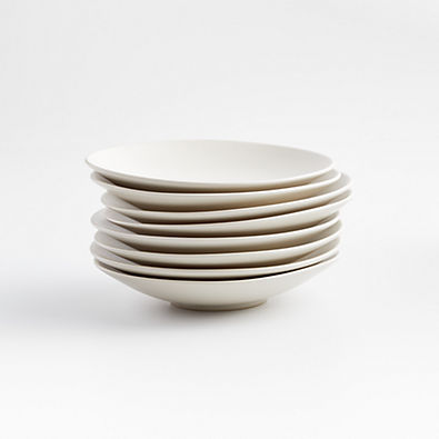 View Craft Linen Cream Stoneware Appetizer Plate, Set of 8 details