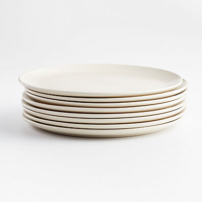 View Craft Linen Cream Flat Dinner Plate, Set of 8 details