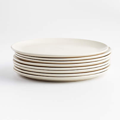 Craft Linen Flat Dinner Plates, Set of 8