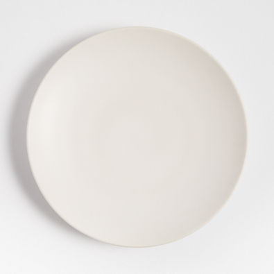 View Craft Linen Cream Stoneware Flat Dinner Plate details