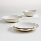 View Craft 10" Linen Cream Low Bowls, Set of 8 - image 10 of 12