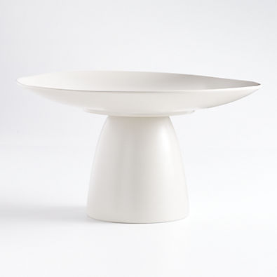 View Craft Linen Cream Stoneware Pedestal details