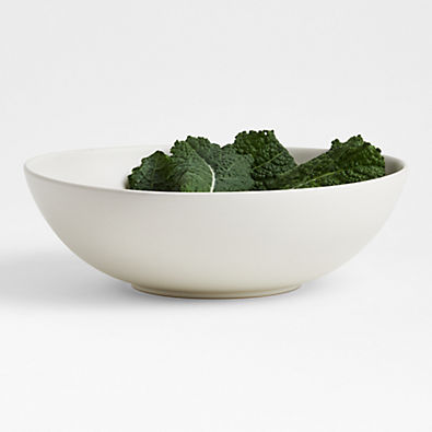 View Craft Linen Cream Large Stoneware Serving Bowl details
