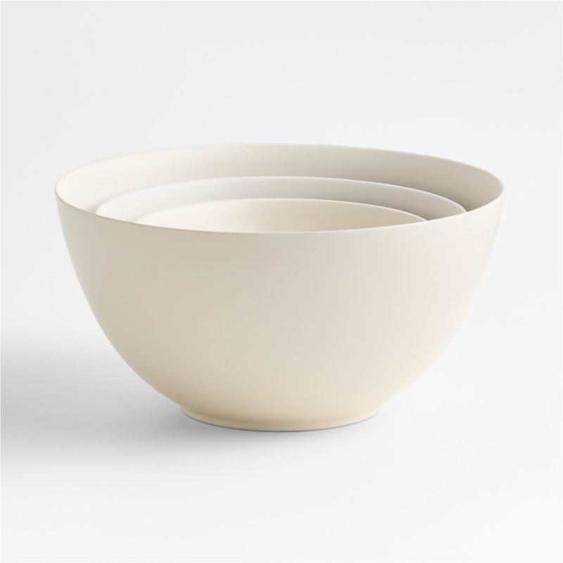 Craft Linen Ceramic Mixing Bowl, Set of 3 - image 1 of 3