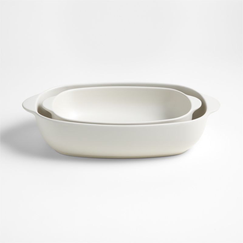 Craft Linen 2-Piece Stoneware Bakers Set - image 3 of 4