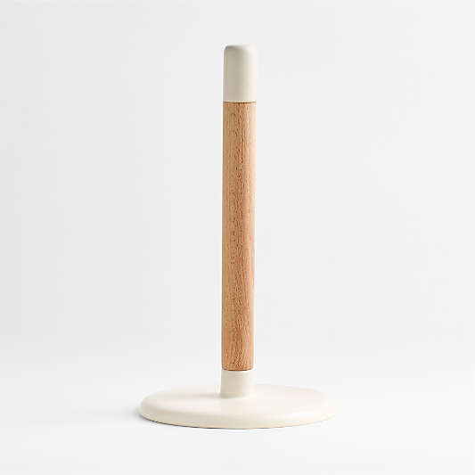 Craft Linen Stoneware Paper Towel Holder