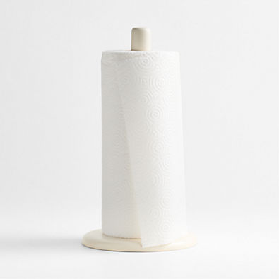 View Craft Linen Cream Stoneware Paper Towel Holder details