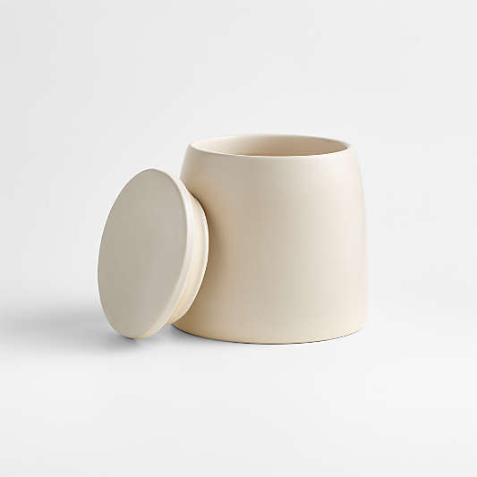Craft Linen Cream Stoneware Canisters