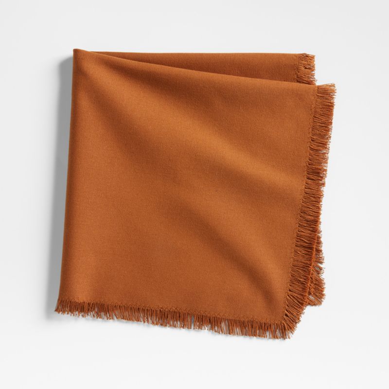 Craft Almond Brown Organic Cotton Fringe Napkin