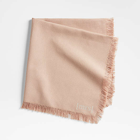 Craft Blush Organic Cotton Fringe Napkin