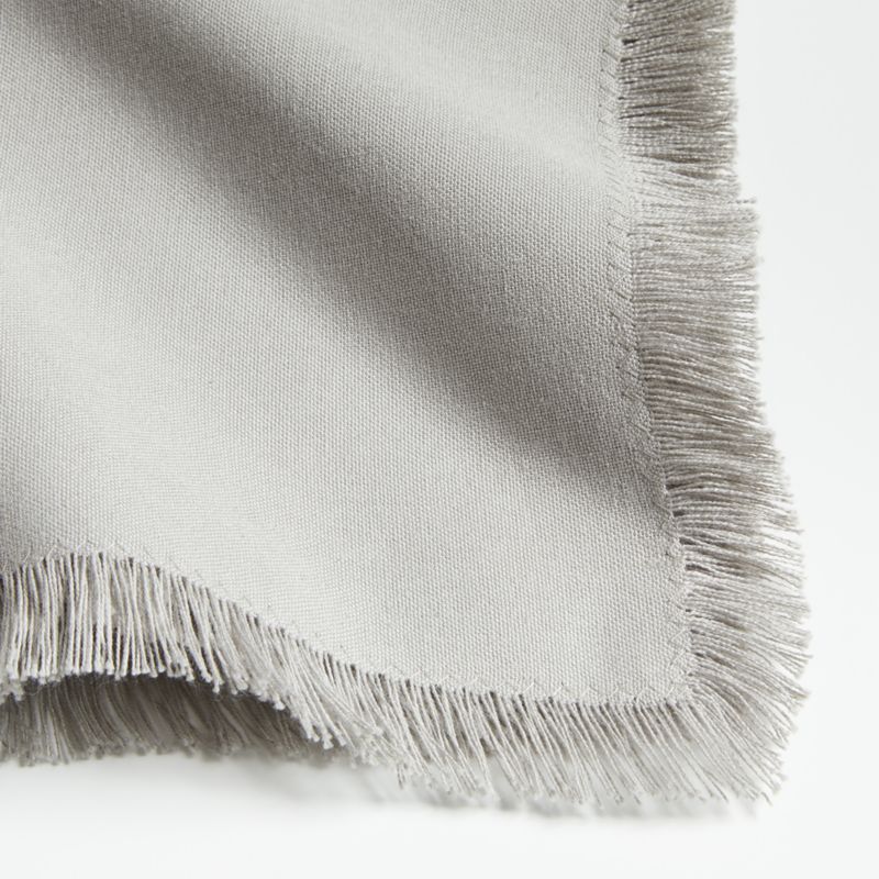 Craft Light Grey Organic Cotton Fringe Napkin - image 2 of 4