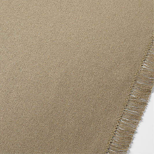 Craft 120" Sage Green Organic Cotton Fringe Table Runner