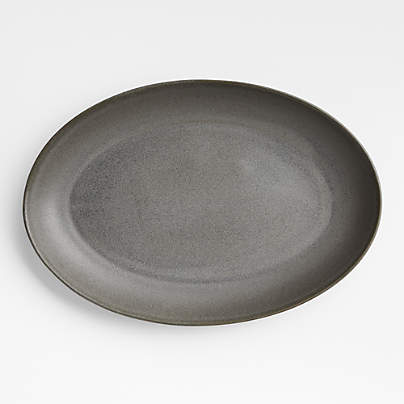 Craft Charcoal Grey Medium Oval Serving Platter