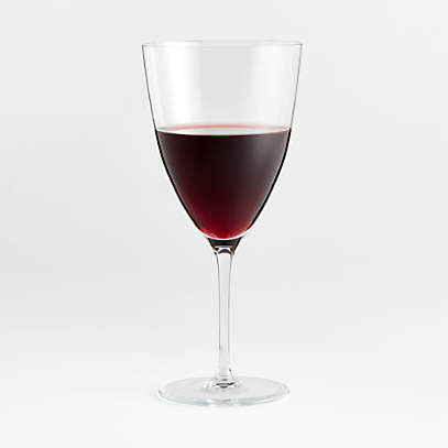 Camille 23-Oz. Long-Stem Wine Glass - Red + Reviews | Crate & Barrel