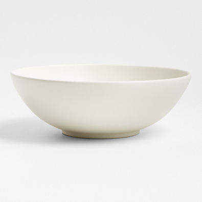 View Craft Linen Cream Medium Stoneware Serving Bowl details
