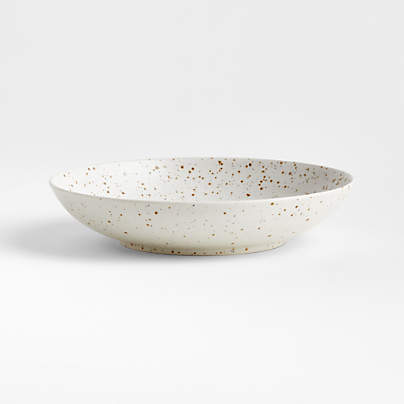 Craft 10" Speckled White Low Bowl