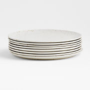 Craft Speckled White Dinner Plates, Set of 8