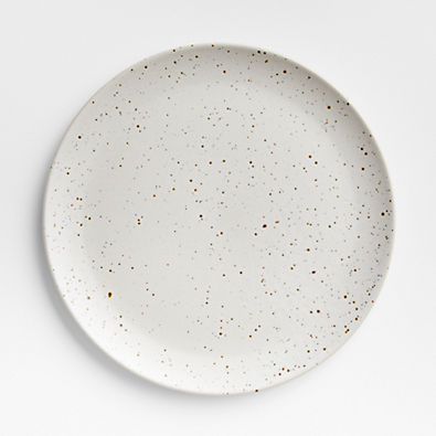View Craft Speckled White Stoneware Flat Dinner Plate details