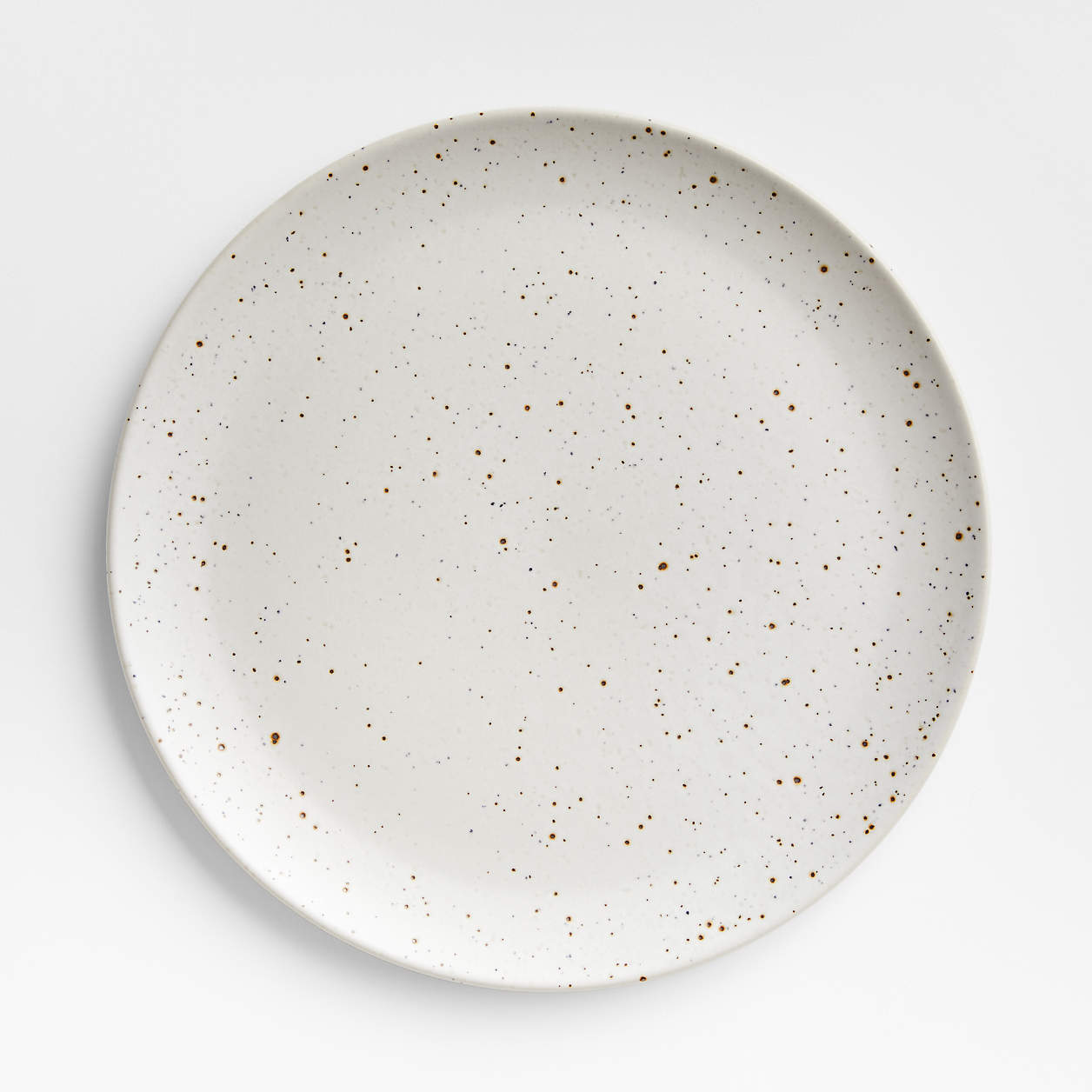 Craft Speckled White Dinner Plate + Reviews Crate & Barrel