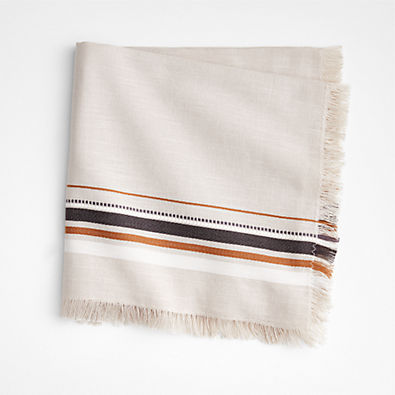 View Craft Black and Natural Organic Cotton Napkin details