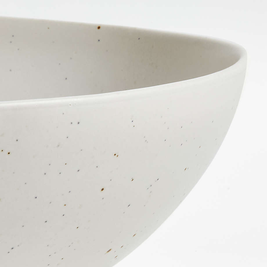 Craft Speckled White Large Serving Bowl | Crate & Barrel