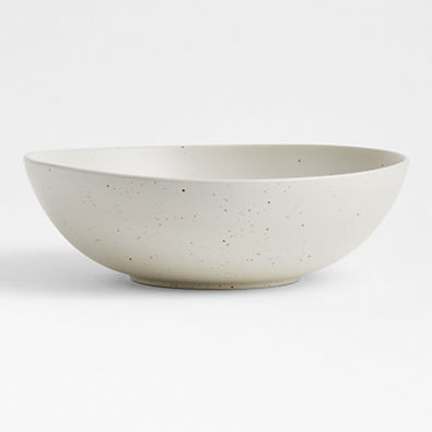 View Craft Speckled White Large Stoneware Serving Bowl details