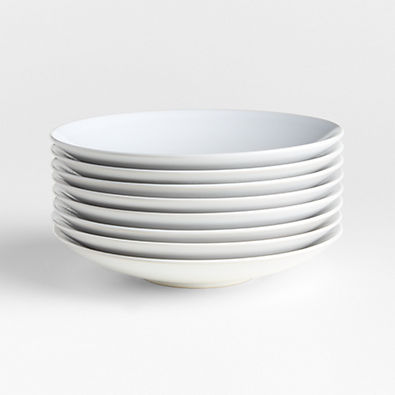 View Craft White Stoneware Coupe Salad Plates, Set of 8 details
