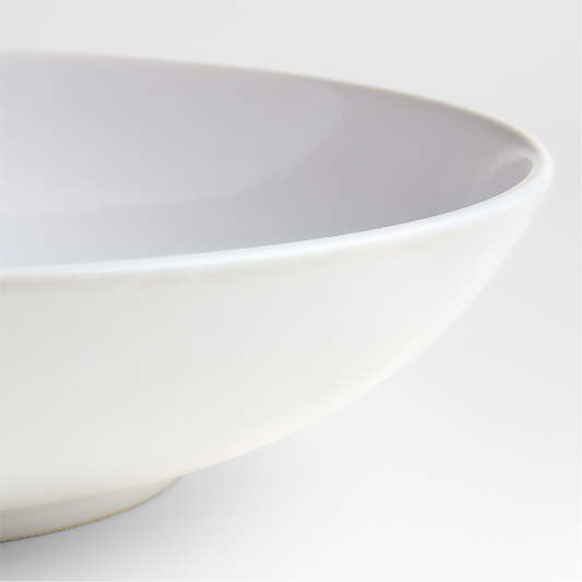 Craft White Stoneware Low Bowl