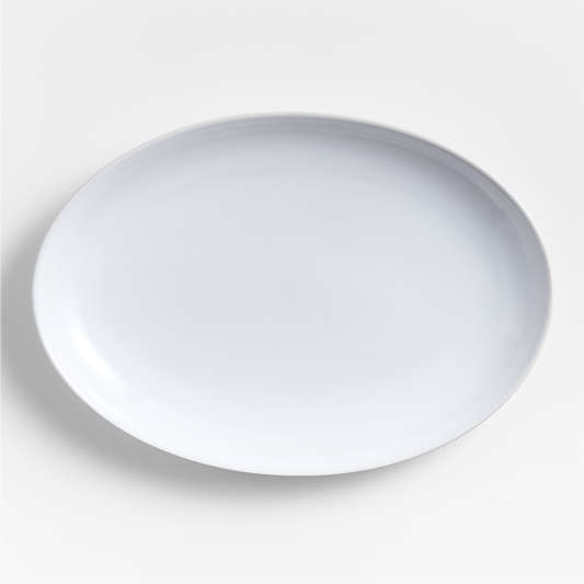 Craft White Oval Medium Stoneware Platter