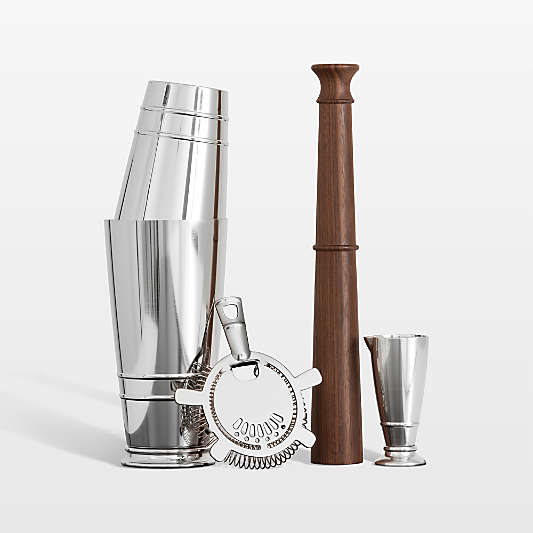 Crafthouse Signature Stainless Steel Boston Shaker and Strainer Set