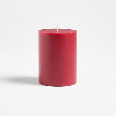 3"x4" Cranberry Scented Pillar Candle