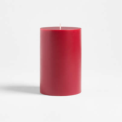 4"x6" Cranberry Scented Pillar Candle