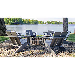 Crate & Barrel Paso Modern Adirondack Chair Dupe - The Daily Dupe